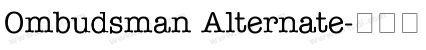 Ombudsman Alternate字体转换